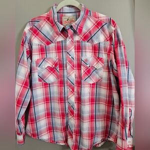 Wrangler western pearl snap vintage